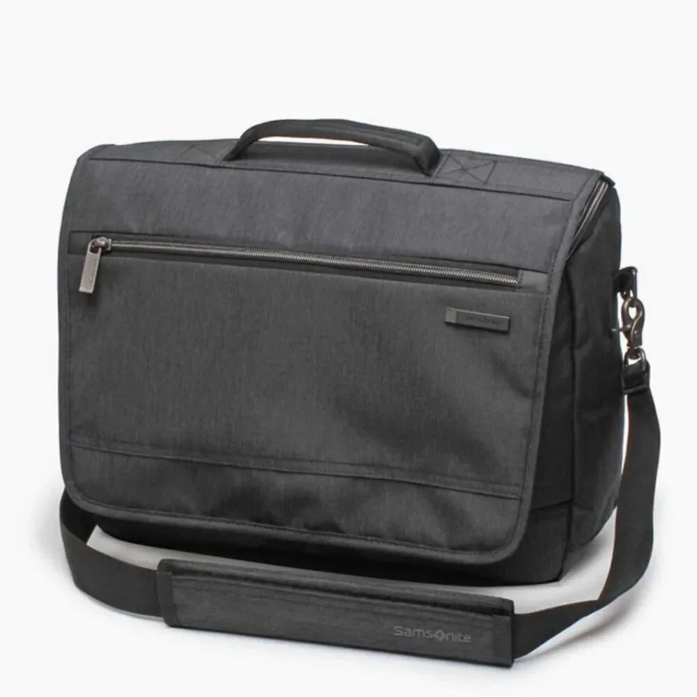 Samsonite Modern Utility Computer Laptop Messenger Travel Bag Dark Charcoal Gray